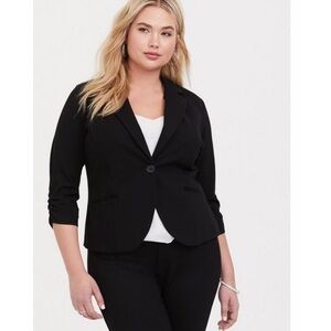 Torrid Studio Ponte Tailored Fit Blazer